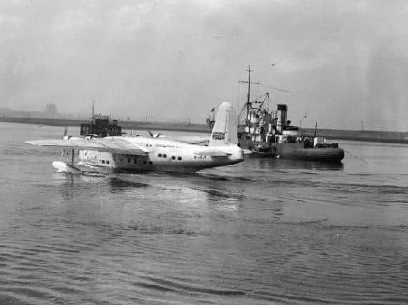 A Hythe flying boat ' a civilian conversion of the successful wartime military aircraft the Short Sunderland ' was earmarked for the ill-fated Leith-Southampton link.