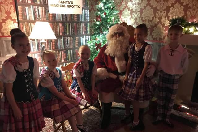 The children visited Santa at his grotto. Picture: Contributed