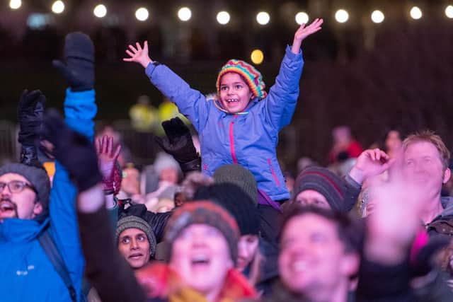The Hogmanay festivities got underway with the 'Bairns Afore' event in Princes Street Gardens.