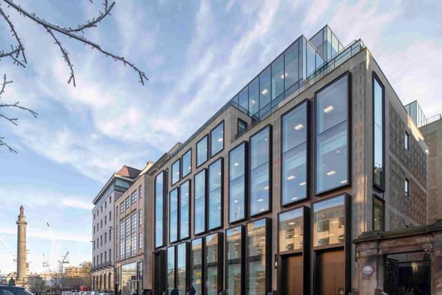 The eight storey building at the East end of George Street spans 70,000 sq ft, and is available following an extensive refurbishment, completing in November.