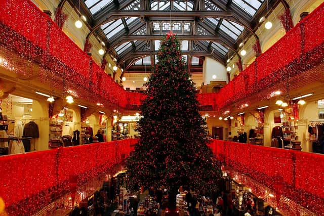 The Princes Street department store is renowned for its Christmas decorations.