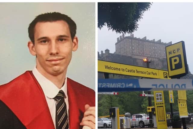 Edinburgh University employee Paul Smith was stabbed with scissors 32 times close to Edinburgh Castle in May.