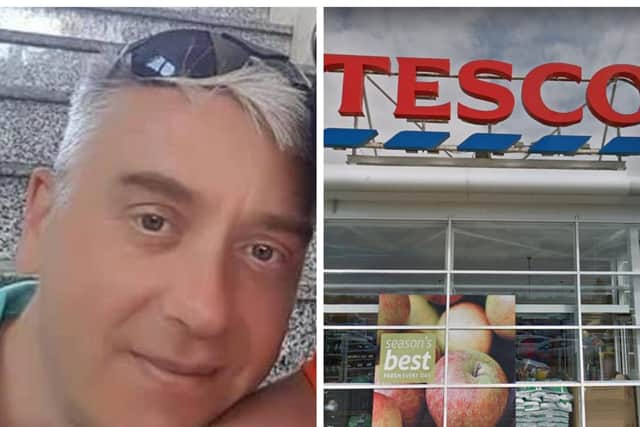 Michael Glavin was convicted of the offences which took place at the Tesco superstore in Bathgate.