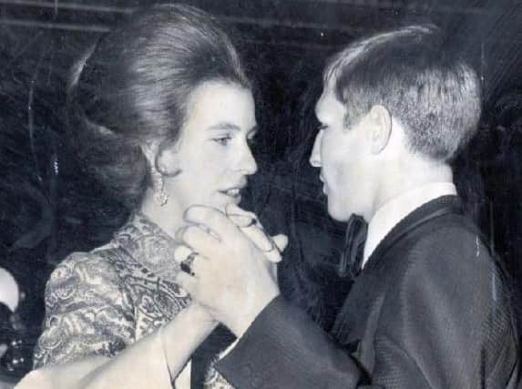 Ken Buchanan dances with 'Princess Anne after he pair had been voted Sportsman and Sportswoman of the Year by members of the Sports Writers' Association in 1971. Picture: Monty Fesco/Daily Mail/Shutterstock