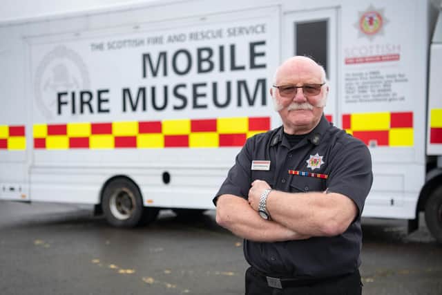 Dave Farries, who will have a fire engine named after him after he was honoured by the Scottish Fire and Rescue Service (Photo: SFRS)