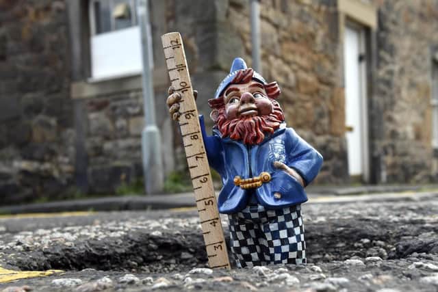 Pothole Pete is still on the lookout for new potholes to inspect