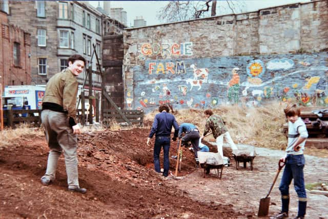 The mural is at least 35 years old. Picture: Gorgie City Farm