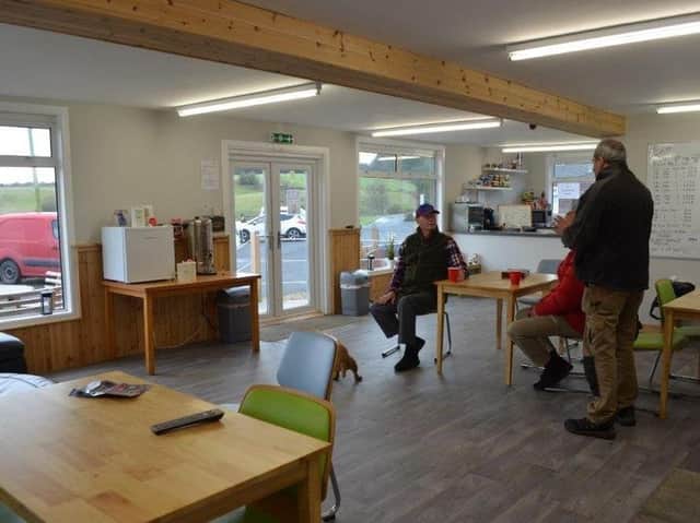 The new bothy at Rossynlee Fishery