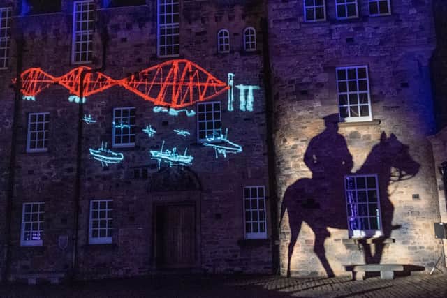 Edinburgh's Castle of Light event have been cancelled due to the bad weather.