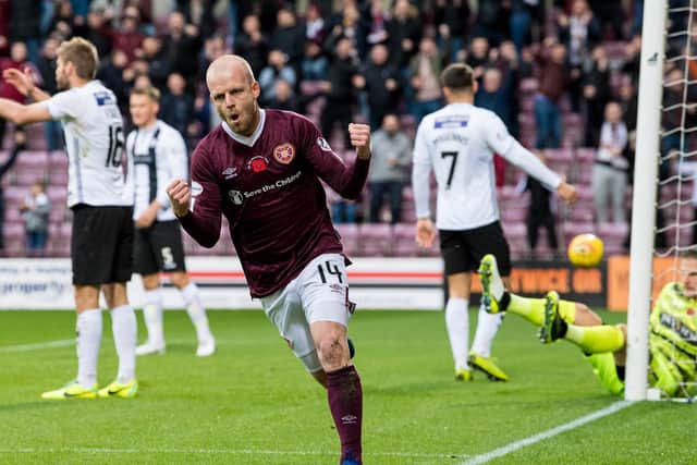 Naismith has been a talismanic figure for Hearts. Picture: SNS