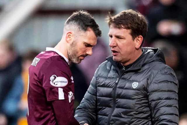 Michael Smith is a doubt for Hearts' league trip to Ross County