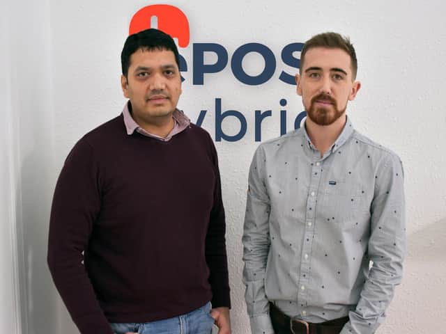 ePOS Hybrid founder Bhas Kalangi (left) and head of growth Andrew Gibbon. Picture: Contributed