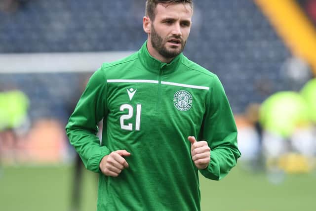 Hibs defender Jason Naismith has sustained a knee ligament injury. Picture: SNS