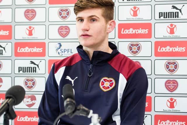 Rory Currie has joined Linfield on loan from Hearts. Picture: SNS