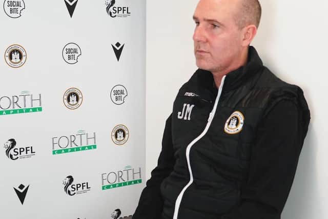 James McDonaugh, manager of Edinburgh City