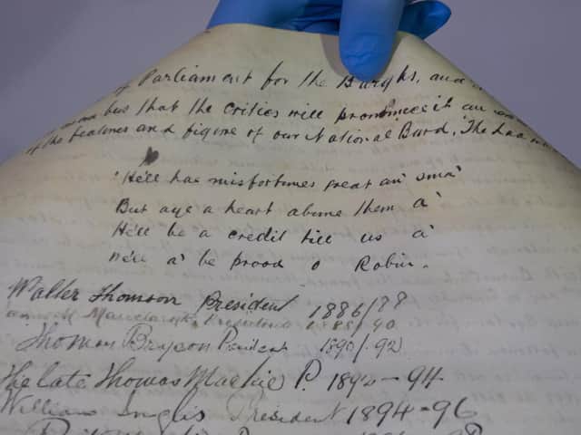 The capsule contained a document from 1898 signed by the stakeholders who built the statue.