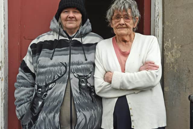 Elaine and Robina Burke, neighbours of the woman who died. Picture: Neil Hanna