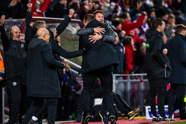 Hearts secured a crucial three points over Rangers. Picture: SNS