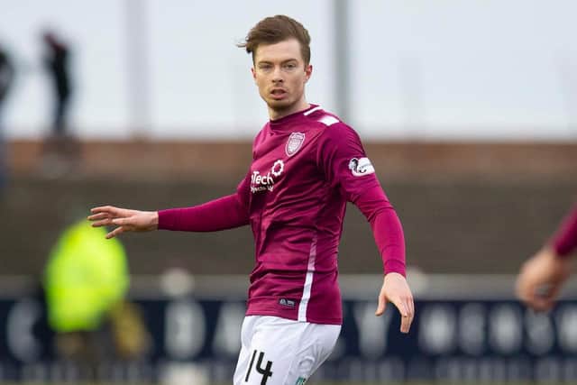 Craig Wighton on his debut for Arbroath. Picture: SNS