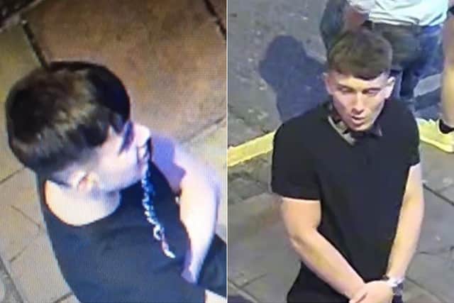 Police have released images for a second time of two men they want to speak to in connection with a serious assault in Edinburgh city centre.