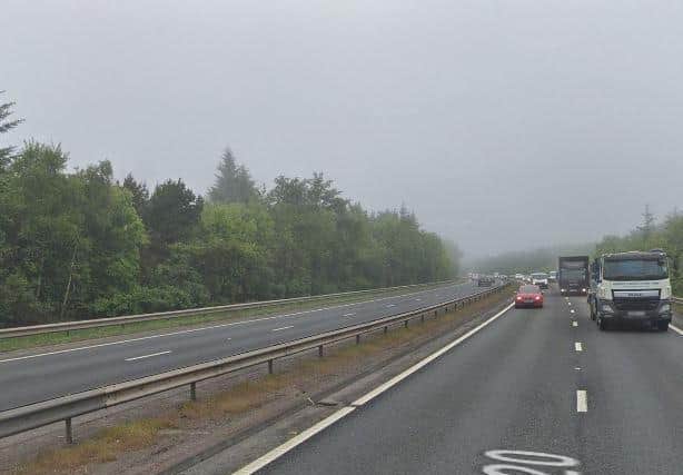 The Edinburgh City Bypass between the Calder and Baberton junctions was closed for about one hour. Pic: Google Street View.