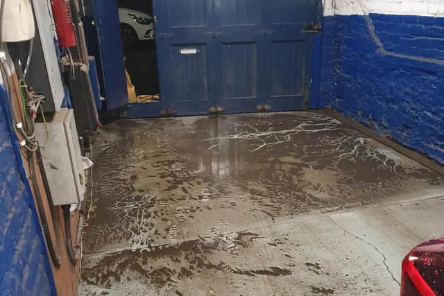 The smell in the shop is 'terrible' after the flooding.