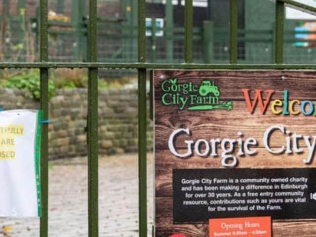 Gorgie City Farm was closed in November
