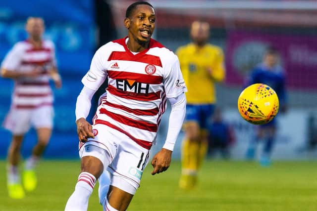 Hamilton Accies attacker Mickel Miller is in the last six months of his contract. Picture: SNS