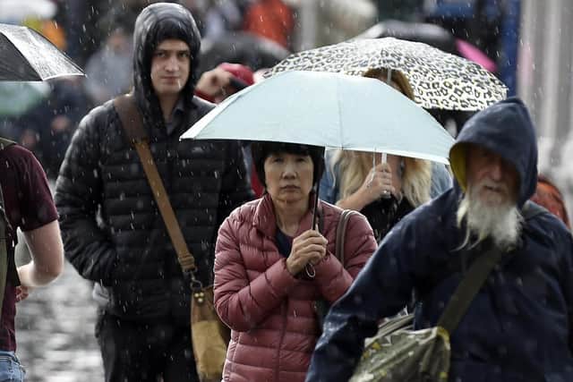 Rain for most of the day as weather warning issued for west coast of Scotland.