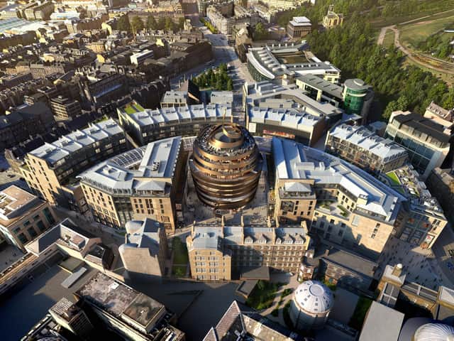 An aerial view of how the new St James Centre could look