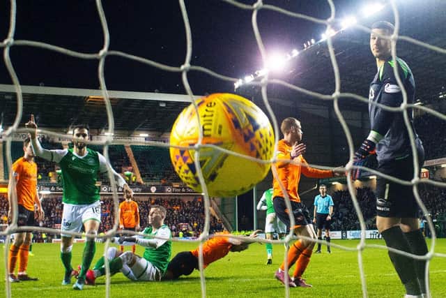 Hibs reached the fifth round by beating Dundee United after a replay. Picture: SNS