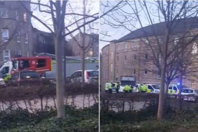 Images from the video shared online. Pic: Adele McEvers/Edinburgh Crime and Breaking Incidents.