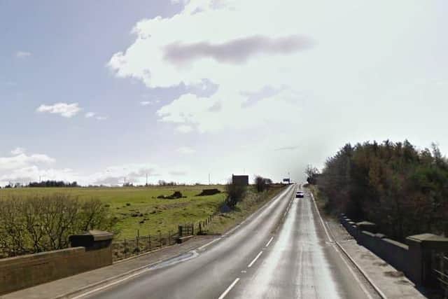The collision happened on the A706 road near Breich. Pic: Google Street View