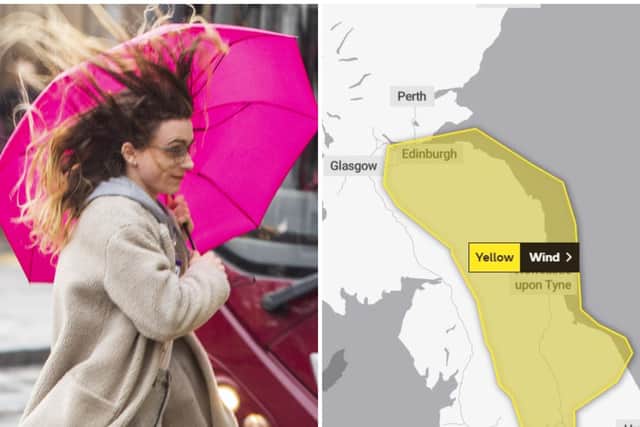 Edinburgh weather: Yellow weather warning issued as high-speed winds set to batter Capital and Lothians