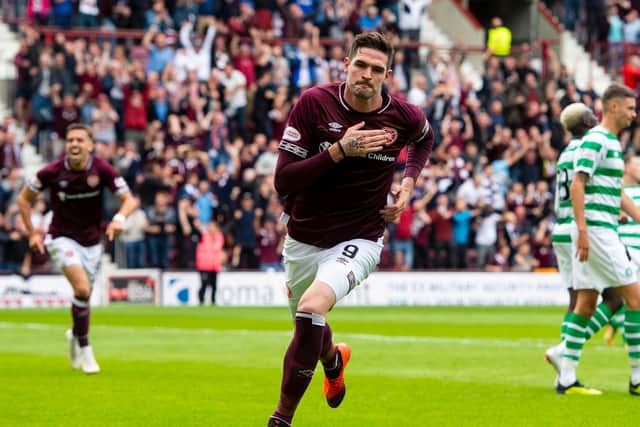 Kyle Lafferty's return to Tynecastle is unlikely. Picture: SNS