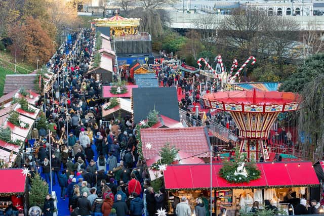 Attendance figures at the Christmas market were up almost five per cent on the previous 12 months.