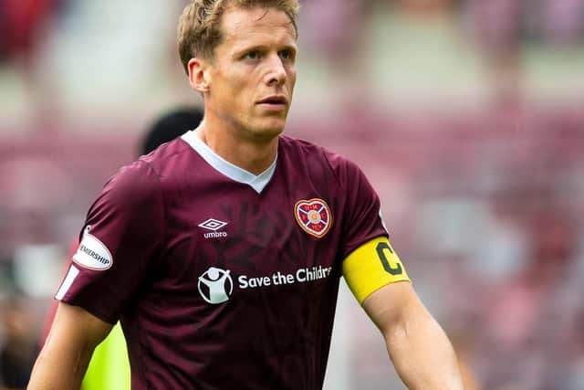 Club captain Christophe Berra has already been ushered towards the exit door. Picture: SNS