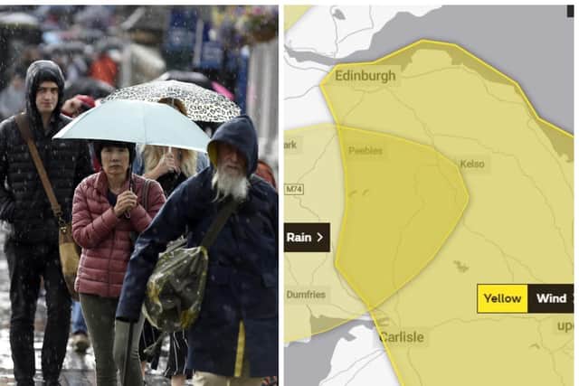Edinburgh hour-by-hour weather: Yellow weather warning in place for high winds as heavy rain set to batter city