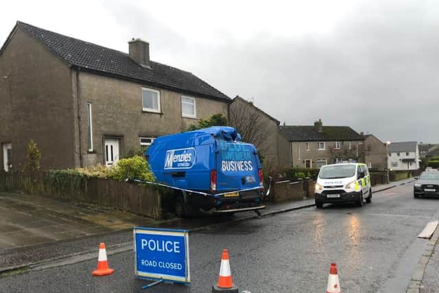 The van was later found abandoned in the Forrester Road area of the town.