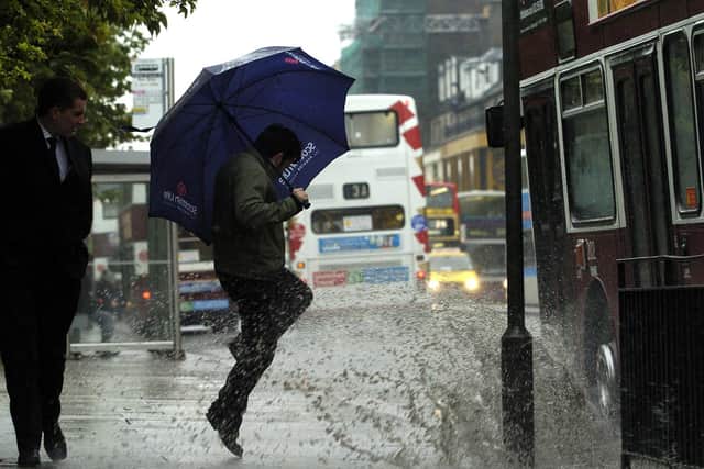 Heavy rain is set to hit the capital later today