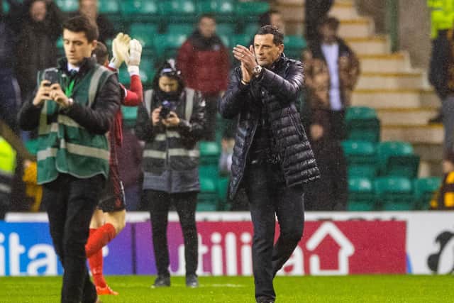 The real Jack Ross Hibs won't be seen until next season. Picture: SNS