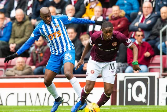 Youssouf Mulumbu is a free agent having left Kilmarnock for the second time in the summer. Picture: SNS