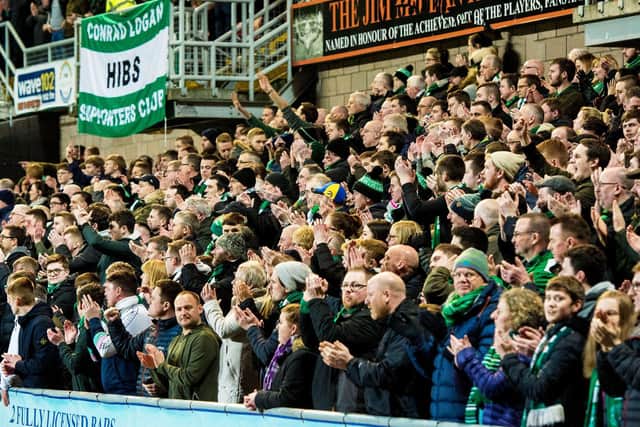 Hibs fans will travel to Dundee in numbers. Picture: SNS