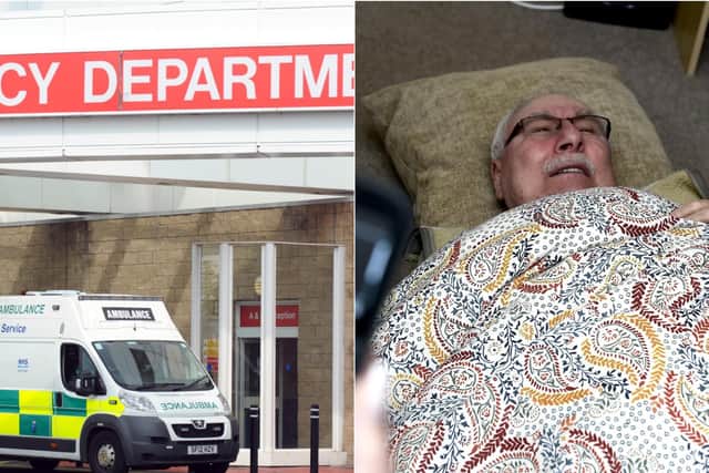 John McCallum's partner decided to take him home after another five hour wait in A&E at the Edinburgh Royal Infirmary.