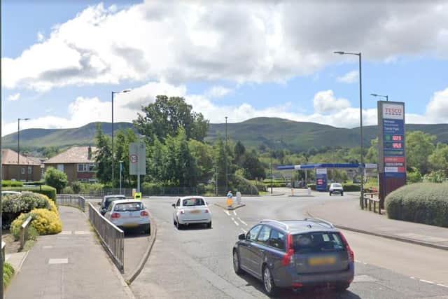 The collision occurred in the Colinton Mains area late on Friday night. Picture: Google
