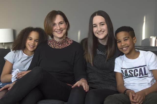 Melanie Aghanya, pictured with her three children, Daisy, 17, Grace, 10 and Zoba, nine, has been battling cancer for nine years.