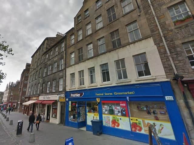 The tenement in Grassmarket which has been subject to four enforcement notices (Photo: Google)
