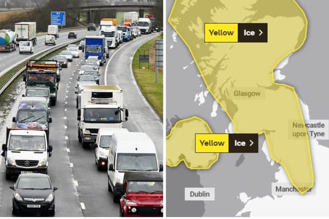 Edinburgh weather: Advice for drivers and pedestrians as yellow weather warning for ICE is issued