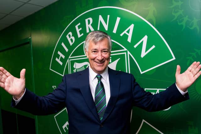 Hibs owner Ron Gordon after taking control of the club last summer. Picture: SNS