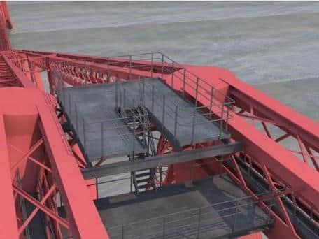 The viewing platform planned for the south cantilever of the bridge (Photo: Network Rail)